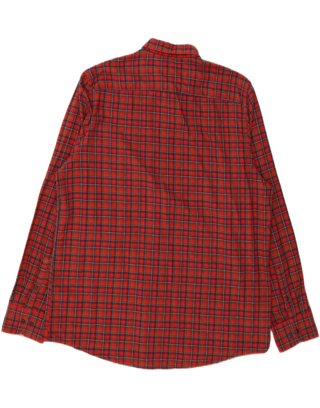 LERROS Mens Flannel Shirt XL Red Check Cotton Vintage Lerros and Second-Hand Lerros from Messina Hembry 