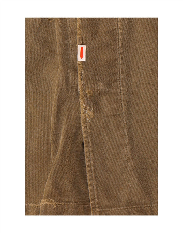VINTAGE Womens Military Jacket US 8 Medium Khaki