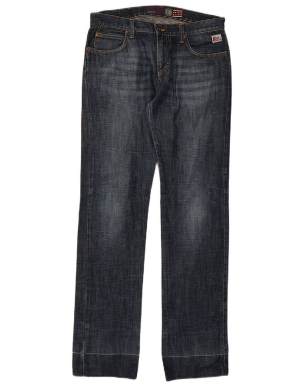 Roy Rogers Womens Straight Jeans W32 L33 Navy Blue