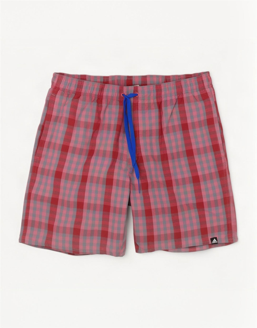 Adidas Mens Sport Shorts Large Pink Gingham Polyester