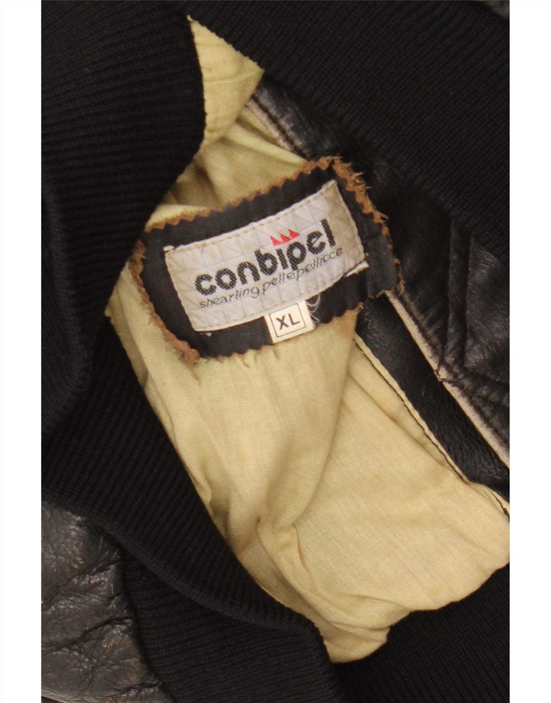 CONBIPEL Womens Leather Gilet UK 18 XL Black Leather