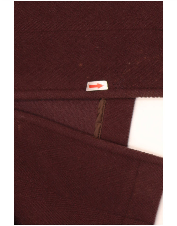 Corneliani Womens Hooded Oversized Duffle Coat IT 43 Large Brown