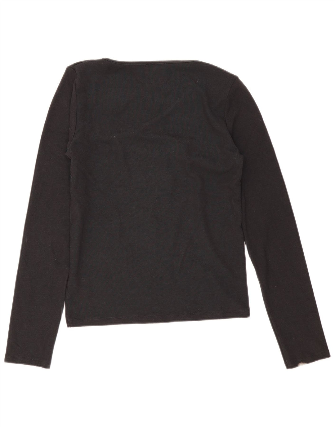 Zara Womens Top Long Sleeve UK 14 Large Black