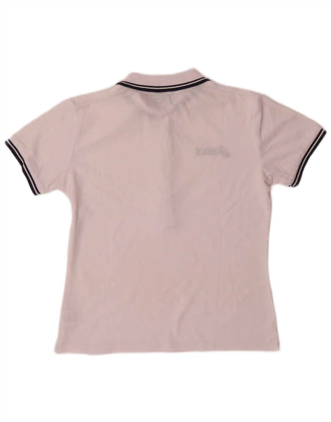 ASICS Womens Polo Shirt UK 12 Medium White Cotton