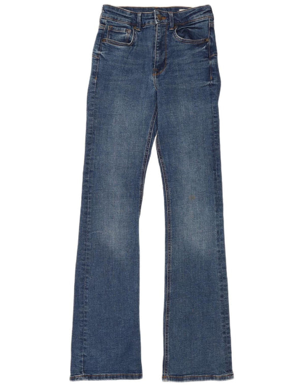 Zara Womens Bootcut Jeans EU 36 XS W26 L33 Blue Cotton