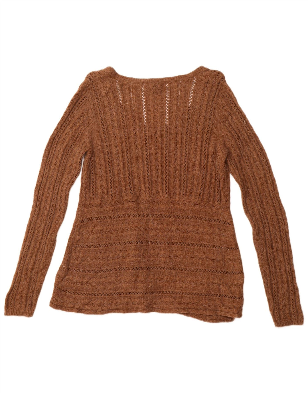 WHITE STUFF Womens Cardigan Sweater UK 16 Large  Brown Viscose