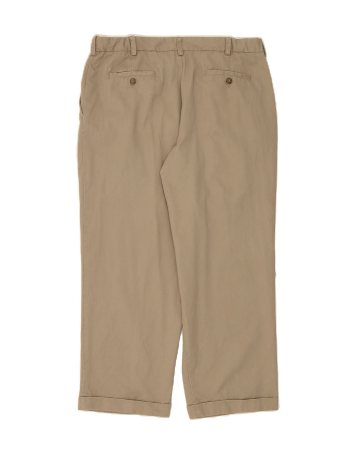 IZOD Mens Pegged Chino Trousers W38 L29 Beige Polyester Vintage Izod and Second-Hand Izod from Messina Hembry 