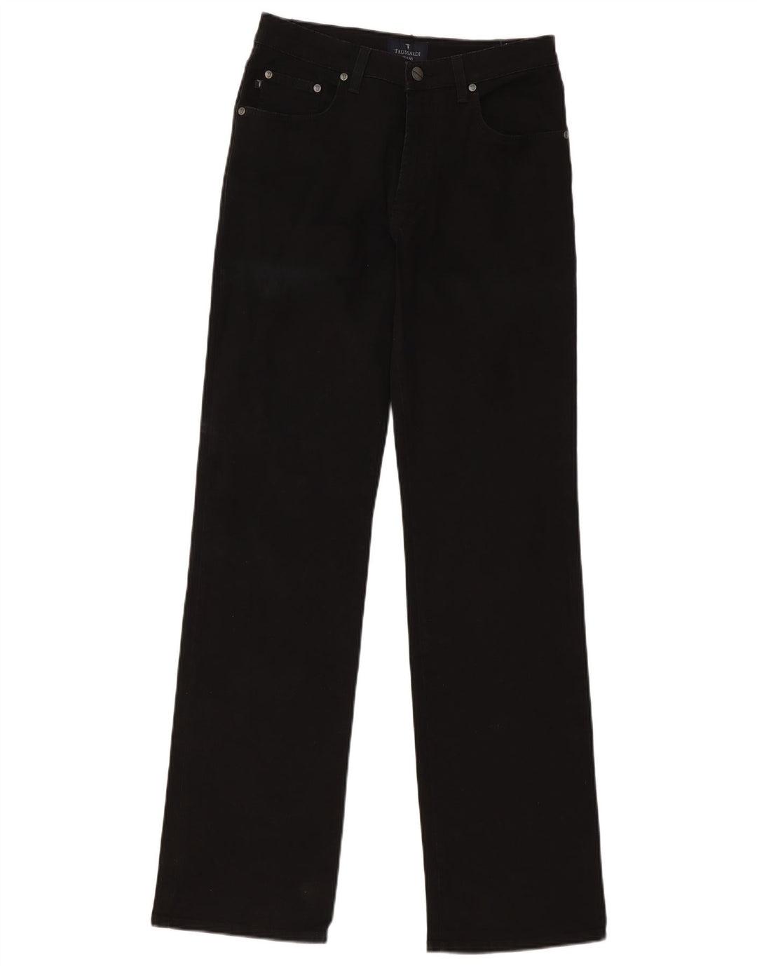 Trussardi Womens Straight Jeans W30 L34 Black Cotton