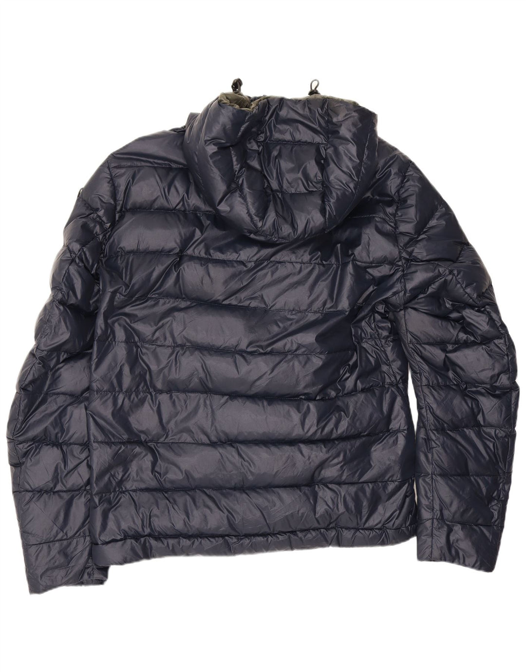 Blauer Mens Hooded Padded Jacket UK 40 Large Navy Blue Polyamide