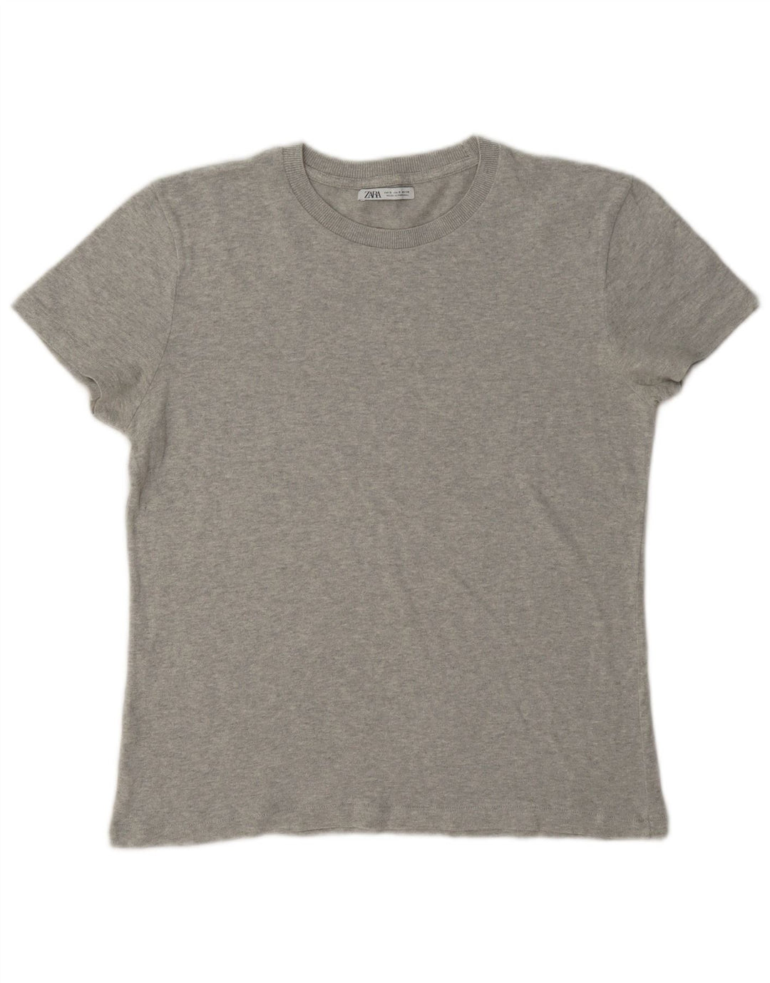 Zara Mens T-Shirt Top Small Grey