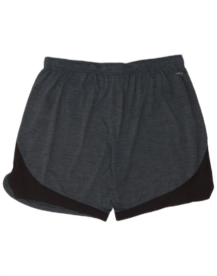 RUSSELL ATHLETIC Mens Sport Shorts XL  Grey Colourblock Polyester