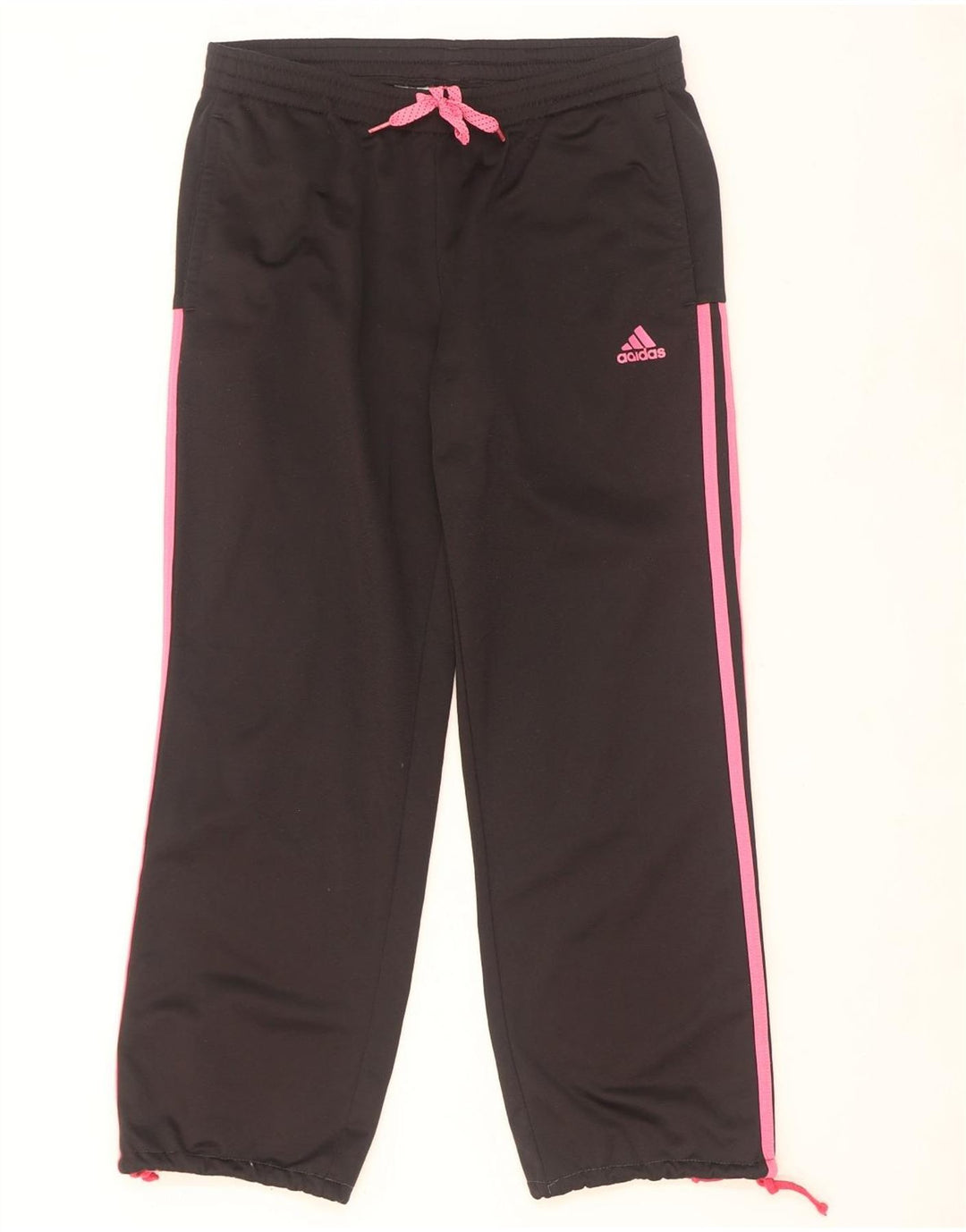 Adidas Womens Graphic Full Tracksuit UK 12/14 Medium Black Polyester