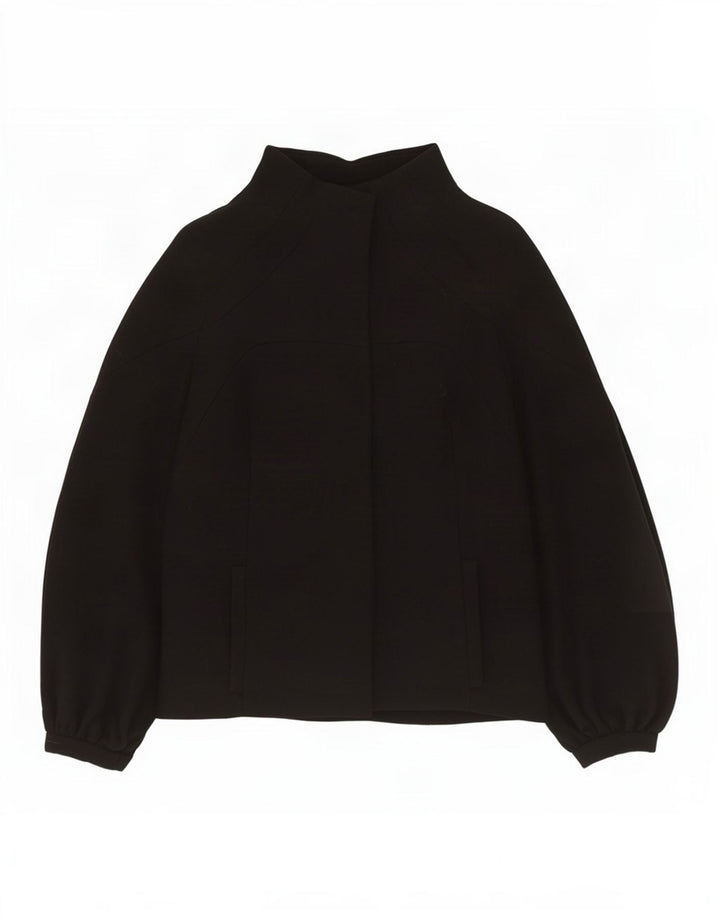 Zara Womens Blazer Jacket UK 12 Medium Black Wool