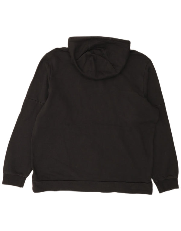 Adidas Mens Hoodie Jumper 2XL Black Cotton