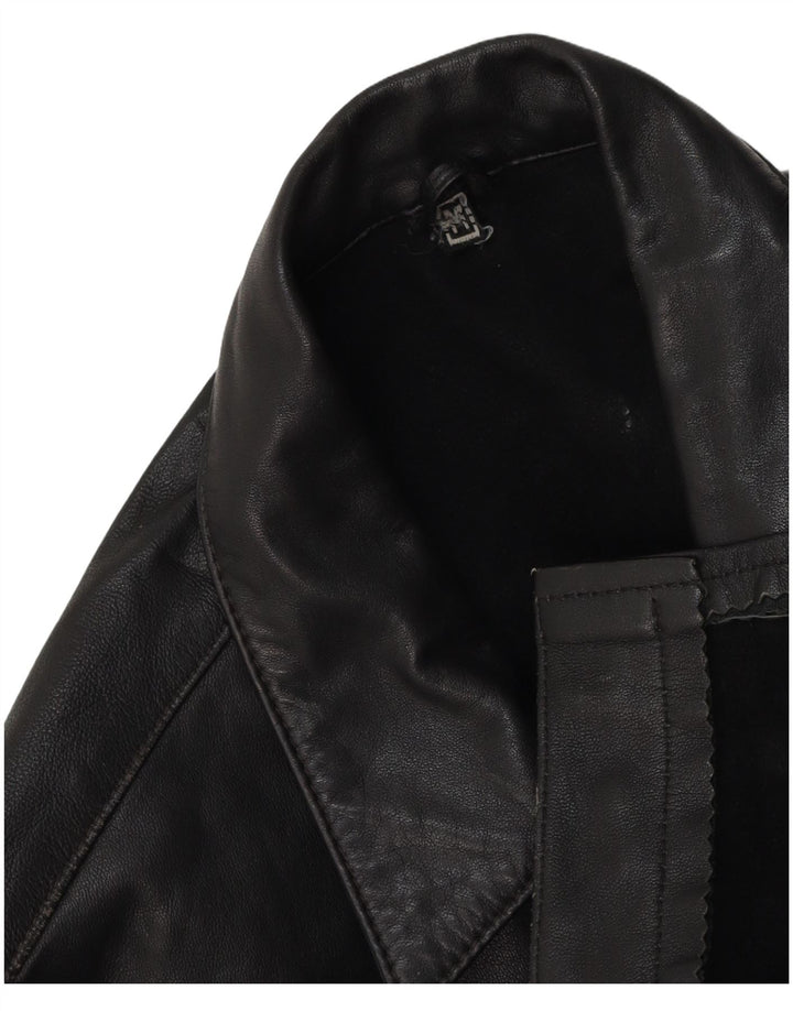 Vintage Mens Leather Jacket UK 38 Medium Black