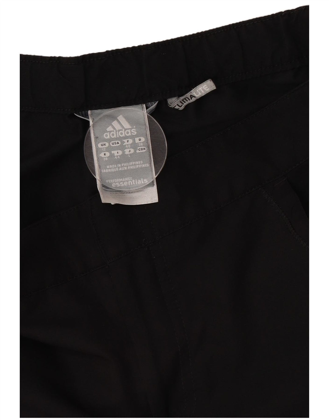 Adidas Womens Climalite Sport Shorts UK 12 Medium Black Polyester