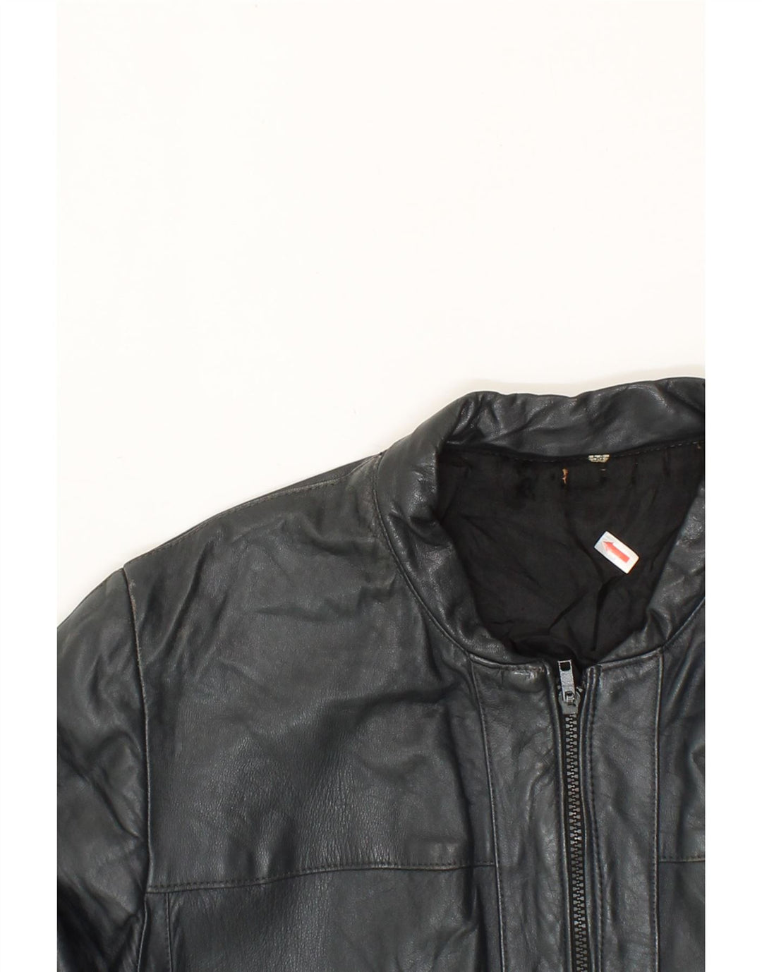 VINTAGE Womens Leather Jacket IT 54 2XL Black Vintage Vintage and Second-Hand Vintage from Messina Hembry 