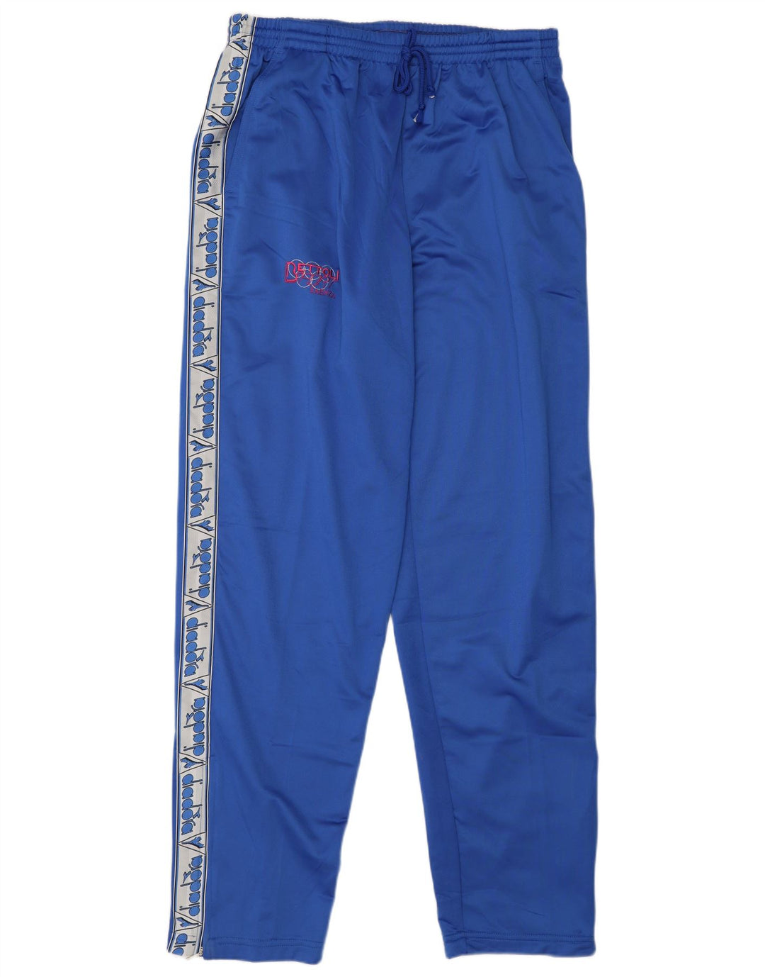 DIADORA Mens Graphic Tracksuit Trousers 3XL Blue Colourblock Polyester