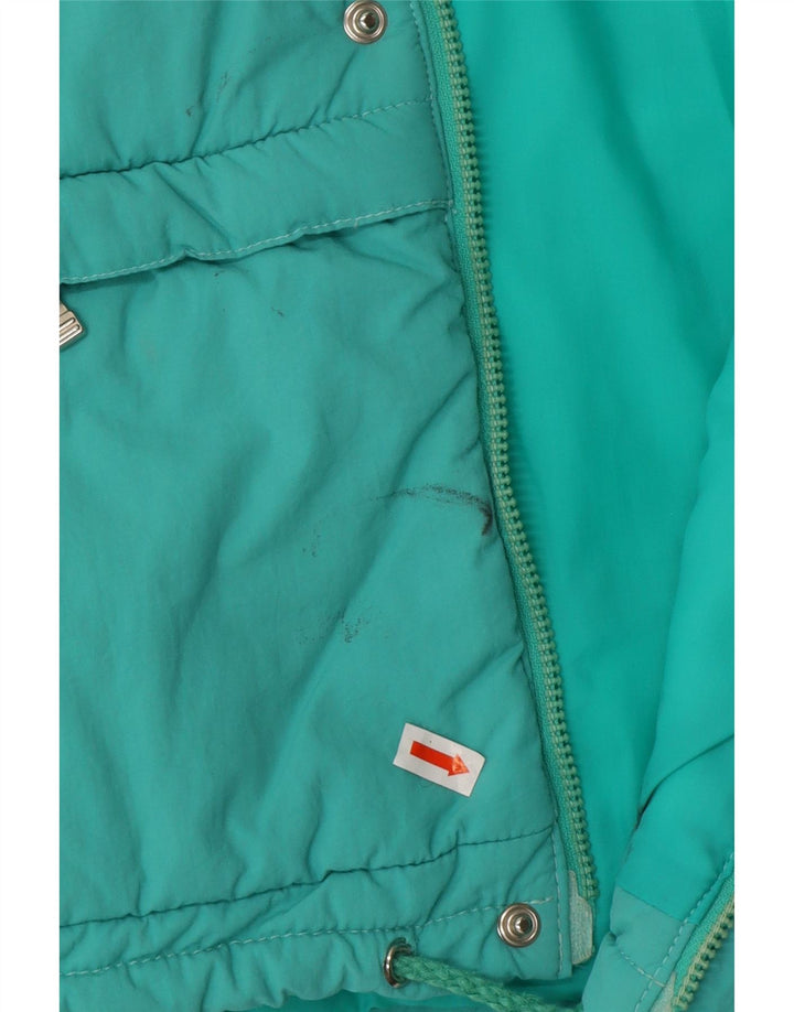 ELLESSE Mens Padded Jacket IT 54 2XL Turquoise Nylon 80s