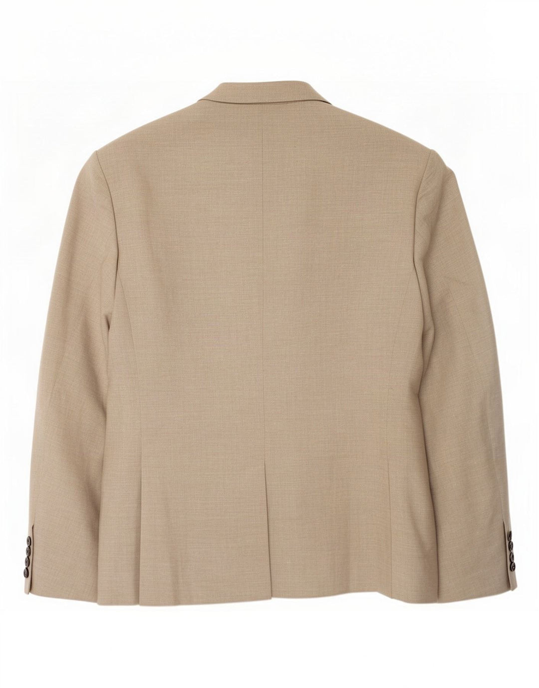 Marks & Spencer Mens 2 Button Blazer Jacket UK 48 2XL Beige Linen