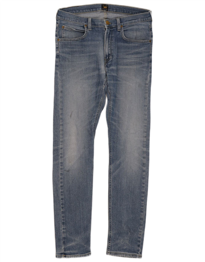 Lee Mens Luke Slim Jeans W32 L32 Blue Cotton