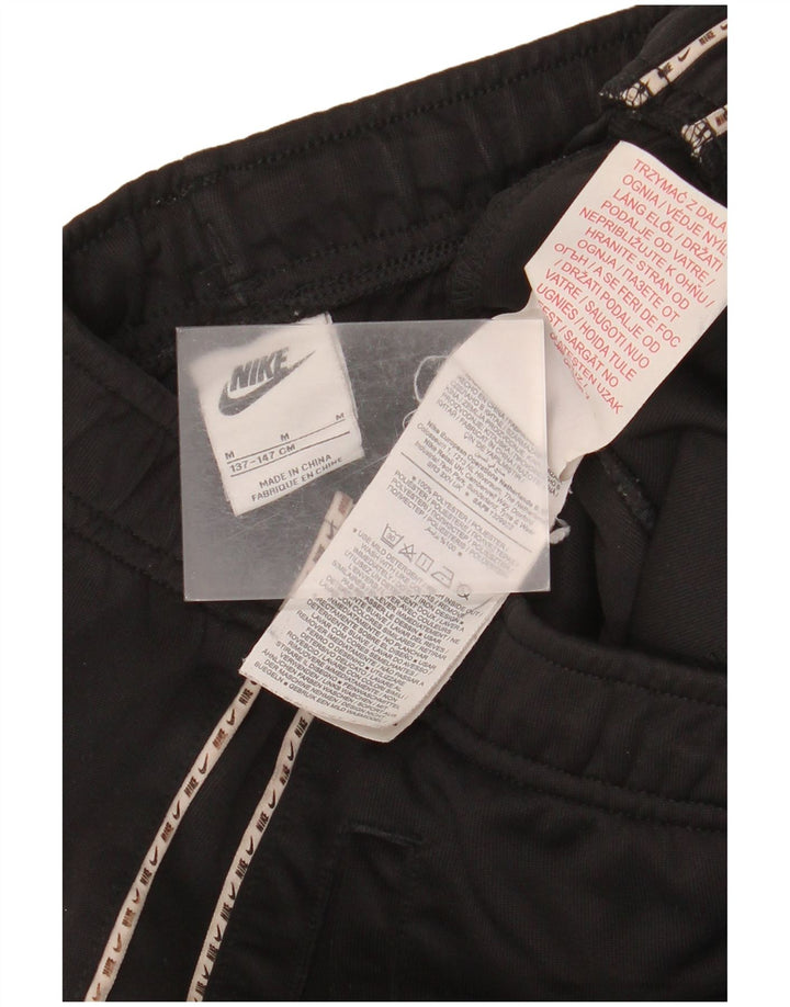 Nike Boys Tracksuit Trousers Joggers 10-11 Years Medium Black Polyester