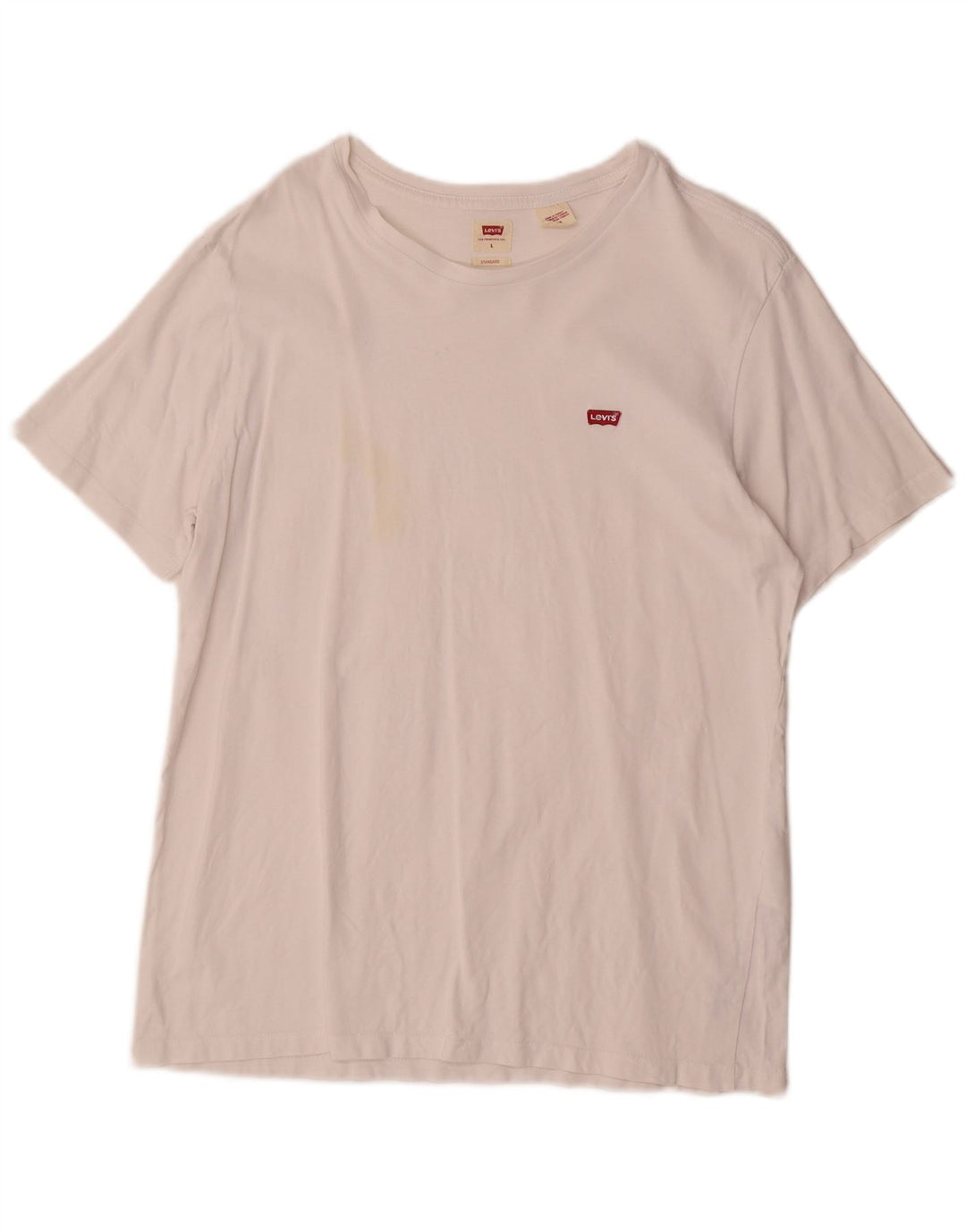 Levi's Mens Standard T-Shirt Top Large White Cotton