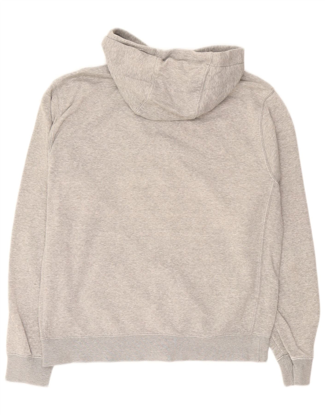Nike Mens Zip Hoodie Sweater Medium Grey Flecked Cotton