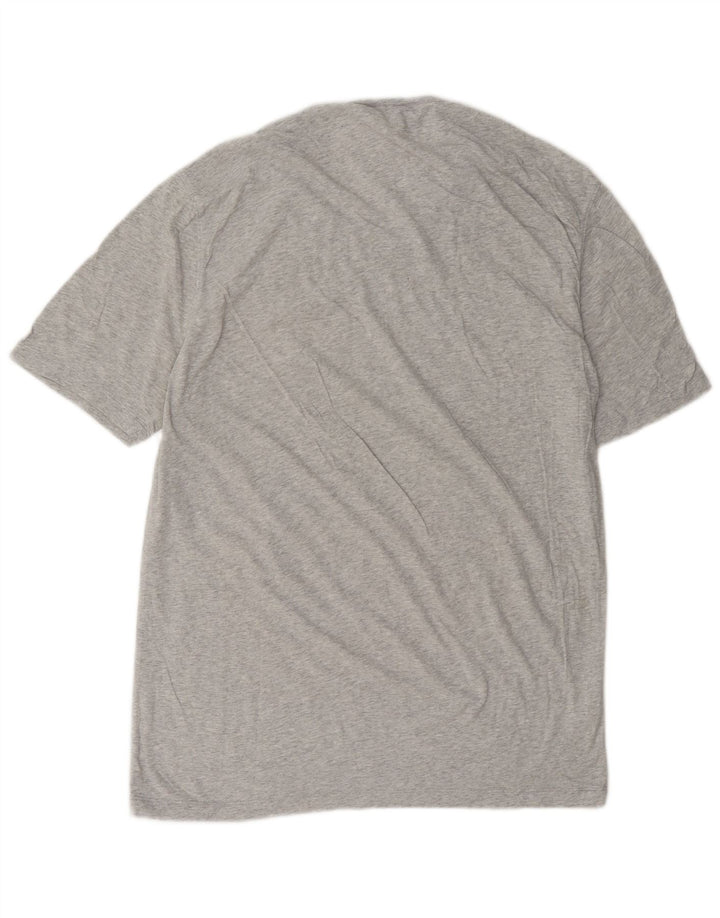 Michael Kors Mens Graphic T-Shirt Top Medium Grey Flecked
