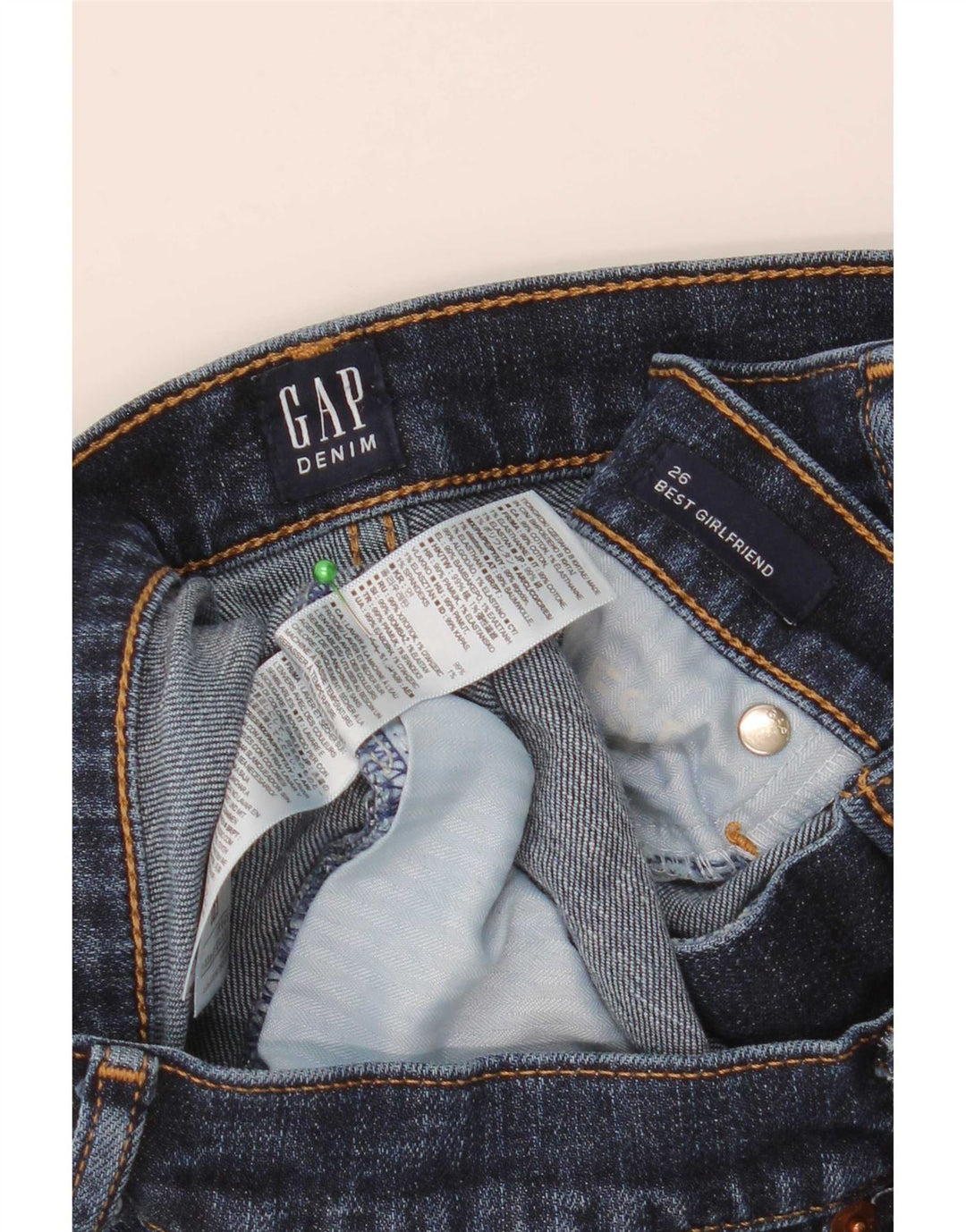 Gap Womens Girlfriend Slim Jeans W26 L27 Blue Cotton