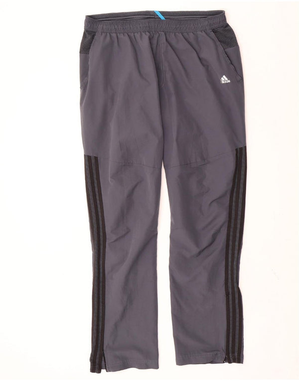 ADIDAS Mens Climacool Tracksuit Trousers XL  Grey Colourblock Polyester
