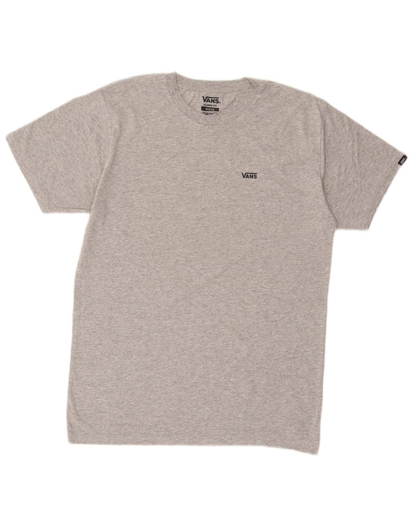 VANS Mens Classic Fit T-Shirt Top Medium Grey Cotton