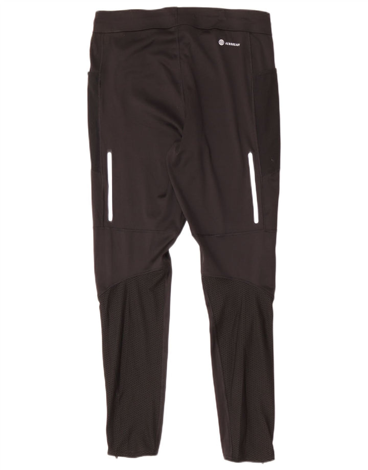 Adidas Mens Slim Tracksuit Trousers Large Black Polyester