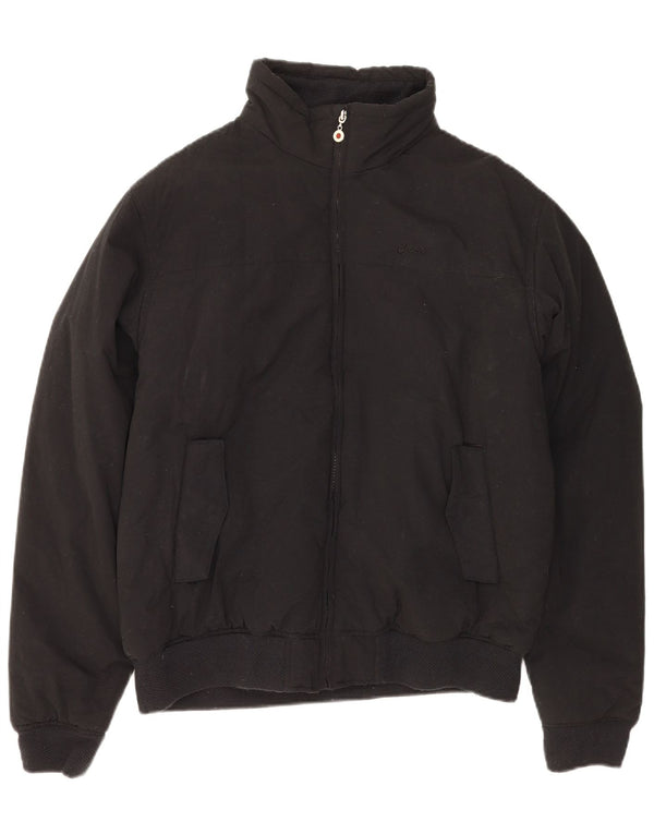 ASICS Mens Windbreaker Jacket UK 40 Large Black Cotton