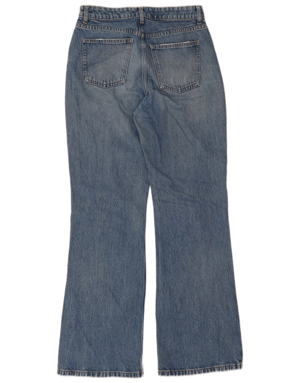 Topshop Womens Flared Jeans W30 L32 Blue Cotton