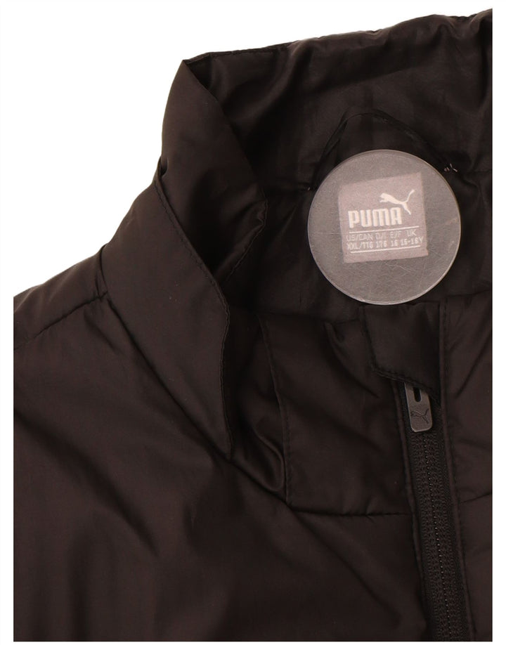 Puma Boys Padded Jacket 15-16 Years  Black Polyester