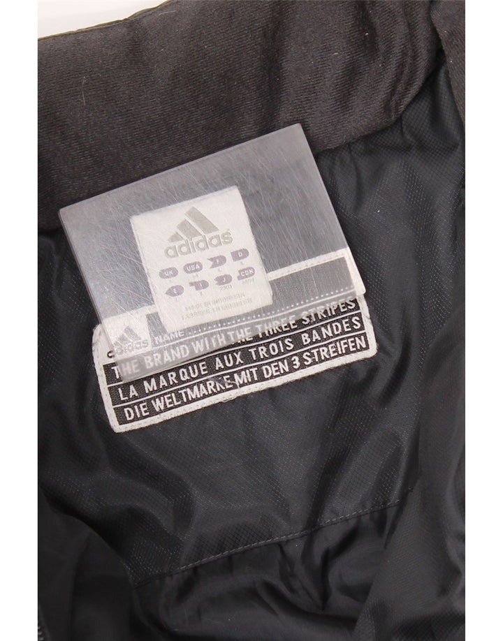 Adidas Mens Padded Jacket UK 40 Large Navy Blue Polyester