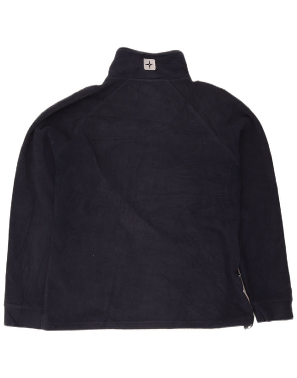Mountain Warehouse Womens Fleece Jacket UK 16 Large Navy Blue Polyester