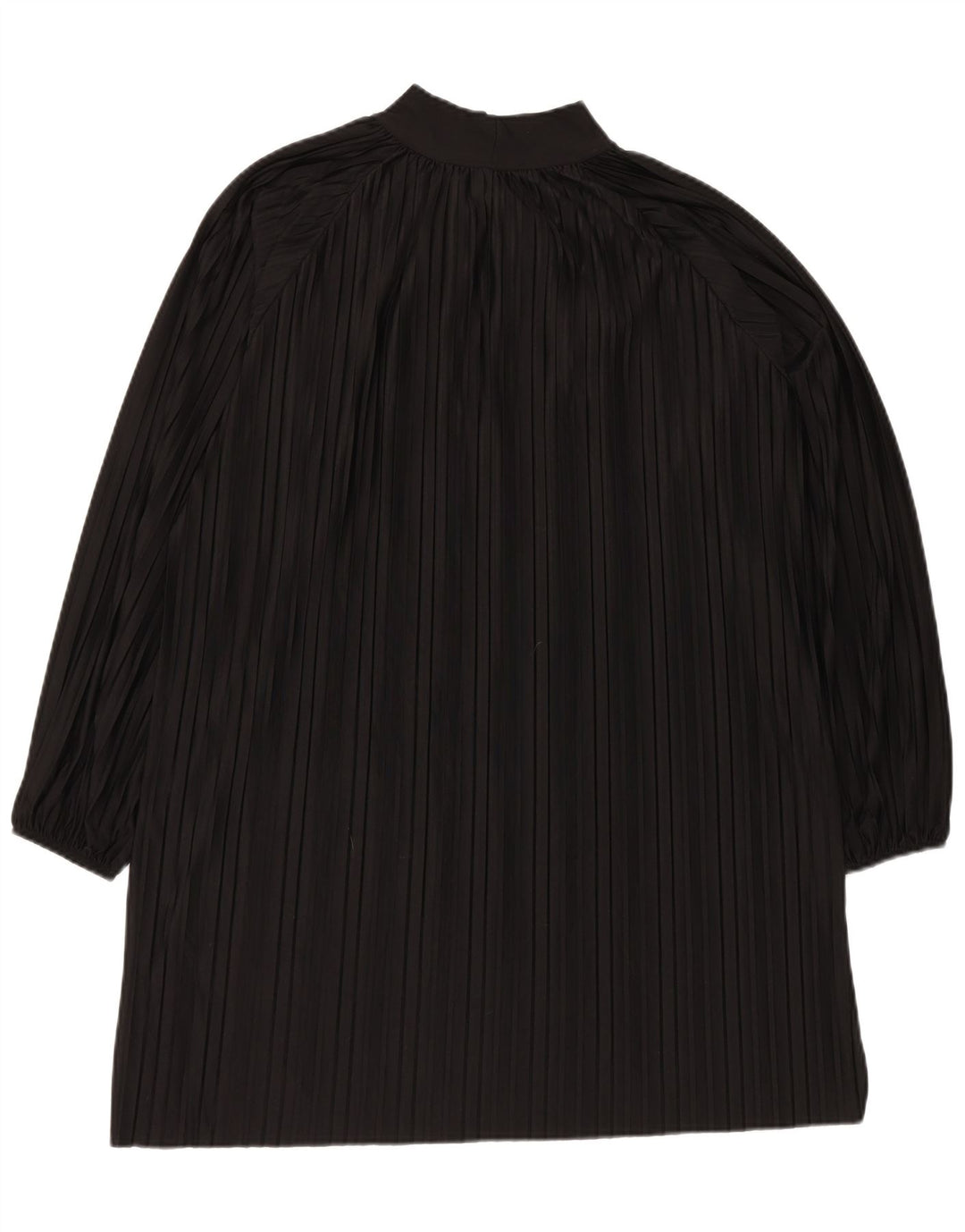 Zara Womens Oversized Front Tie Shift Dress UK 14 Medium Black Striped