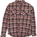 SCOTCH & SODA Mens Flannel Shirt Large Burgundy Check