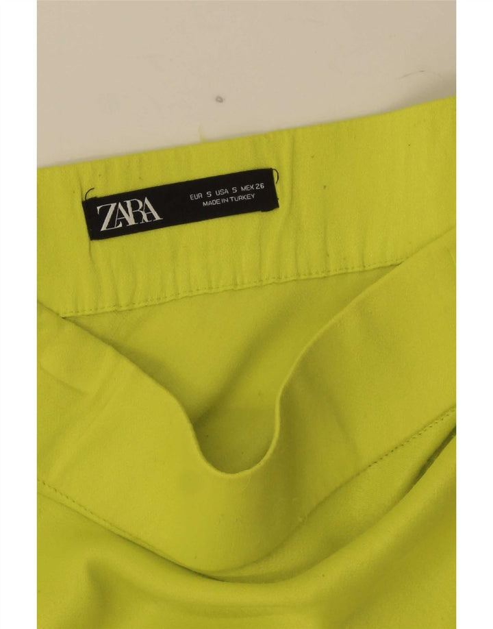Zara Womens Maxi Skirt Small W26 Green