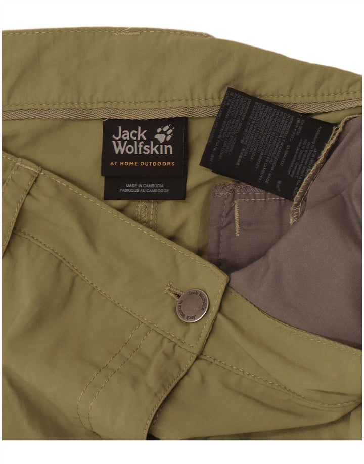 Jack Wolfskin Womens Bermuda Shorts UK 10 Small W32  Khaki Polyamide