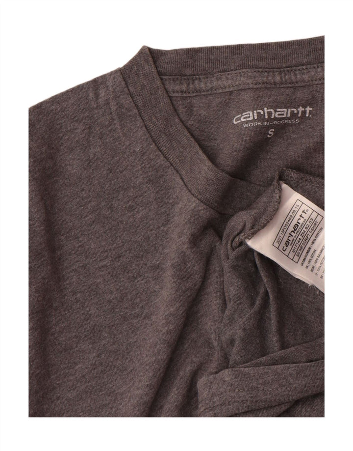 Carhartt Mens Graphic T-Shirt Top Small Grey Cotton