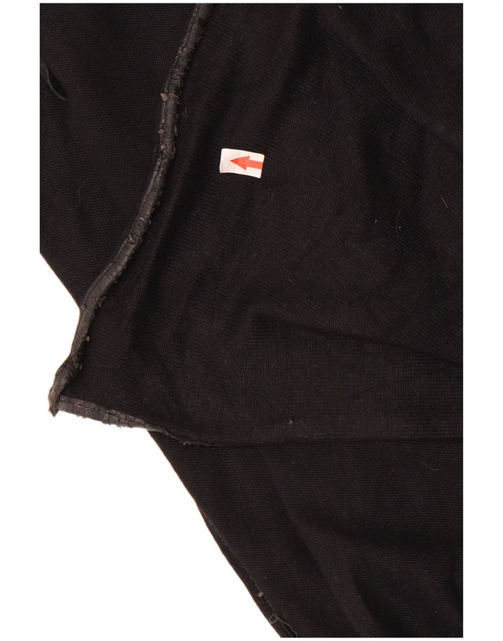 Zara Womens Oversized Cardigan Sweater UK 14 Medium Black Viscose