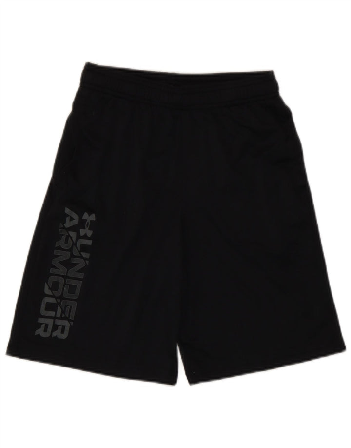 Under Armour Boys Graphic Sport Shorts 9-10 Years Medium Black Polyester