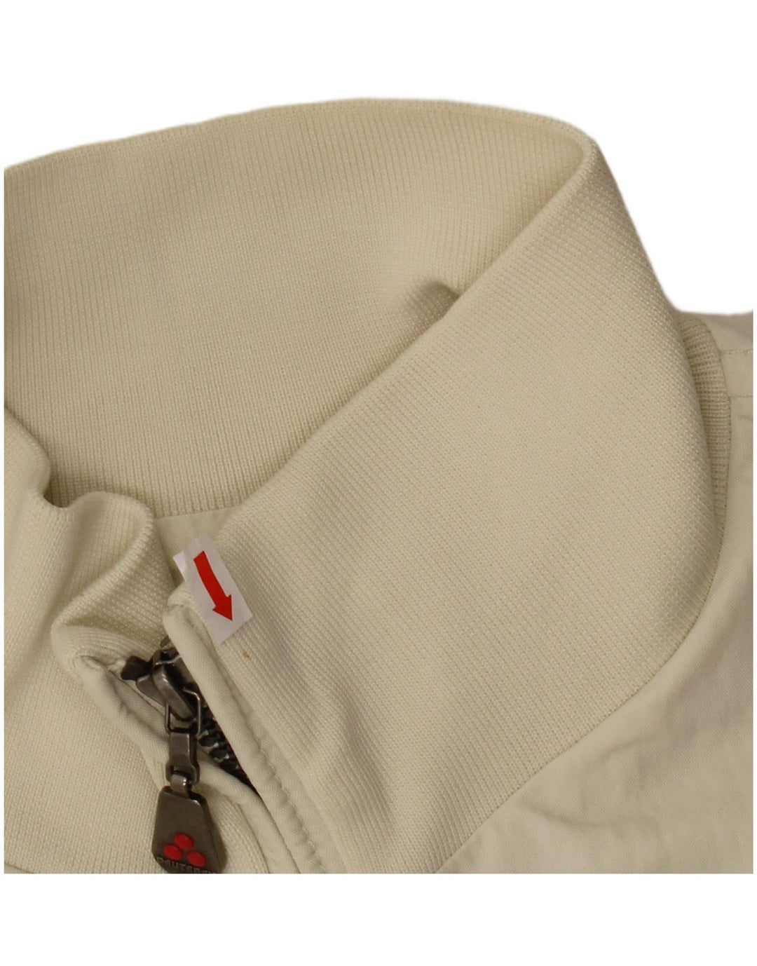 PEUTEREY Mens Bomber Jacket UK 40 Large Off White Nylon