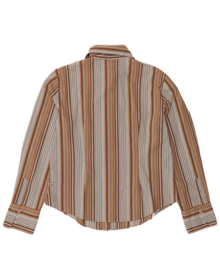 MARLBORO CLASSICS Womens Slim Fit Shirt UK 18 XL Multicoloured Striped