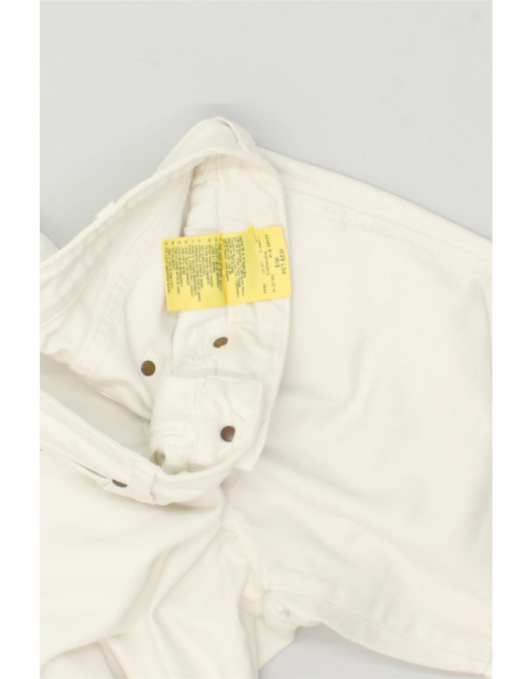 WRANGLER Womens Iris Denim Shorts W32 Medium White Cotton | Vintage Wrangler | Thrift | Second-Hand Wrangler | Used Clothing | Messina Hembry 