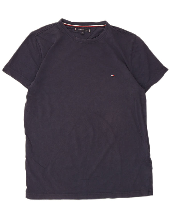 Tommy Hilfiger Mens T-Shirt Top Medium Navy Blue Cotton