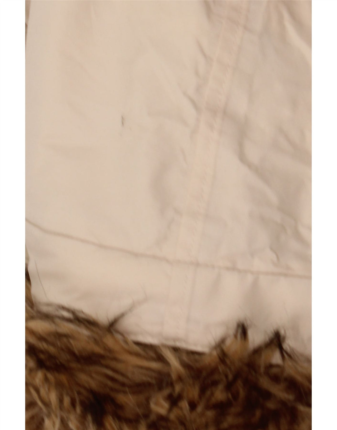 Timberland Mens Hooded Bomber Jacket UK 38 Medium Beige Cotton